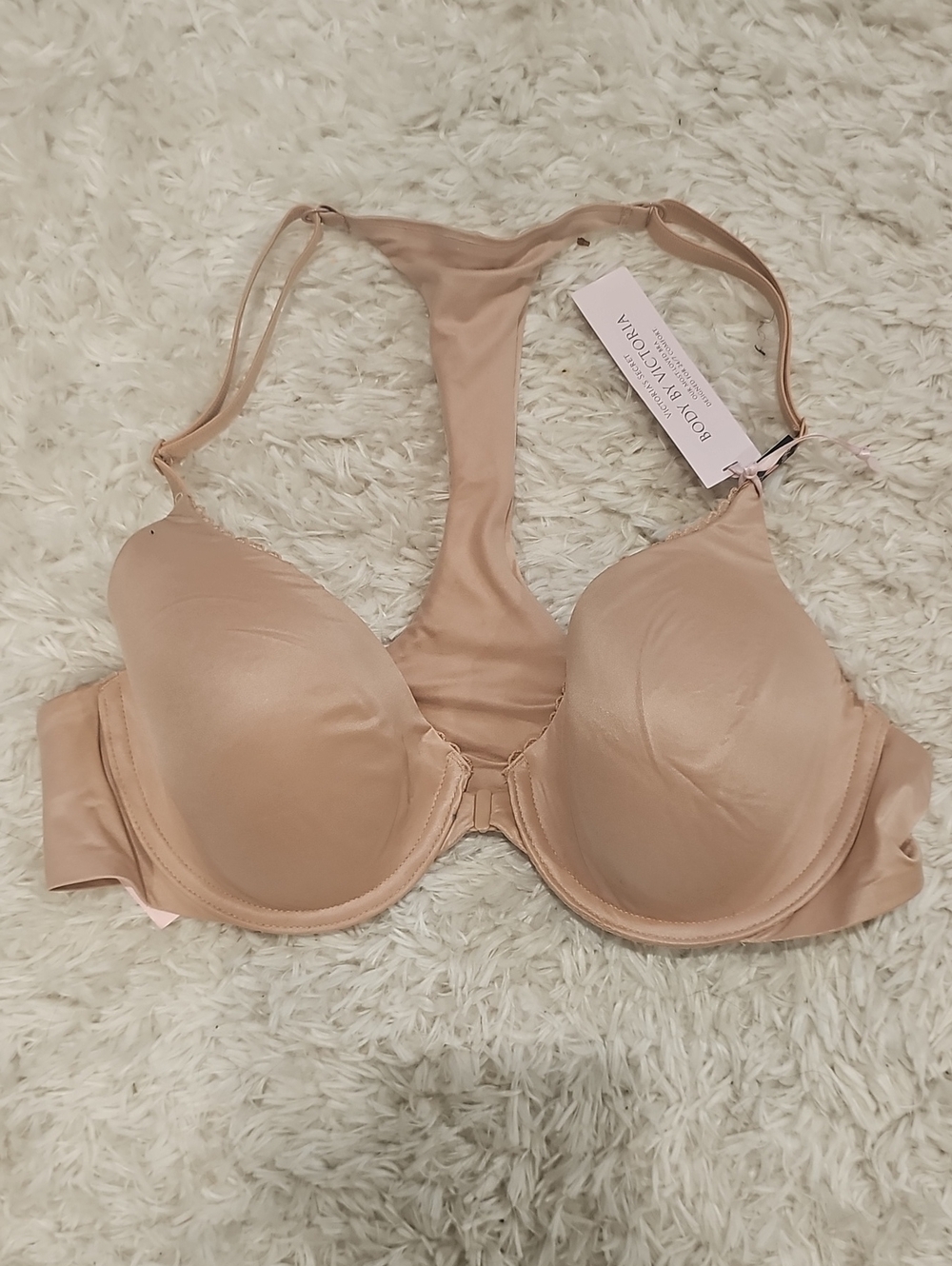 Victoria's Secret Light Nude Racerback T-Shirt Bra 36B